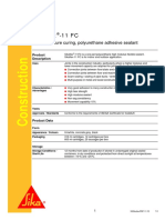 Sikaflex - 11 FC: 1-Part Moisture Curing, Polyurethane Adhesive Sealant