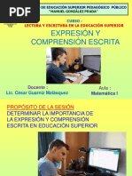 Expresión y Comprensión Escrita