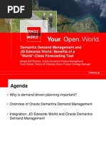 Demantra Demand Management and JD Edwards World: Benefits of A "World"-Class Forecasting Tool