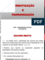 Normatização e Padronização