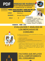 Evaluación y Análisis de Los Mercados de Consumo