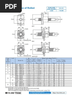 No Preload Type of Rolled Ball Screw: φ D φ dc φ dp φ d φ D