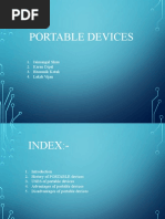 Portable Devices: 1. Jaimangal Shau 2. Karan Dipal 3. Bhoumik Kotak 4. Laksh Vijan