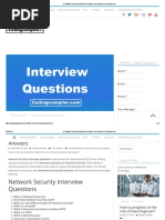 53 Network Security Interview Questions and Answers For Experienced