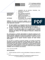 Procedencia: Comisión de La Oficina Regional Del Procedimiento: de Parte Denunciante: Denunciado: Materias