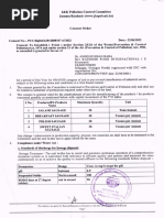 Consent Order: J&K Pollution Control Committee Jammu/Kashmir (WWW - Jkspcb.nic