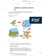 Qué Es Un Individuo, Comunidad, Población y Ecosistema - Escolar - ABC Color