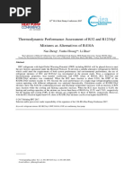 O.4.1.2 Thermodynamic Performance Assessment of R32 and R1234yf