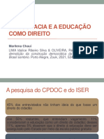 CHAUÍ, M.democracia e A Educação Como Direito