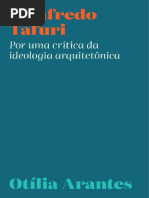 Arantes, O. Manfredo Tafuri Por Uma Crítica Da Ideologia Arquitetônica