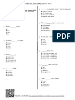 697 Inside Out Quick Placement Test Englishtestsonline - Com) Jawaban