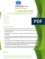 Stanamer Corporation: Sales & Distribution Case Study