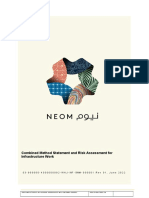 Combined Method Statement and Risk Assessment For Infrastructure Work