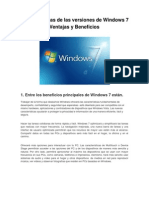 Características de Las Versiones de Windows 7