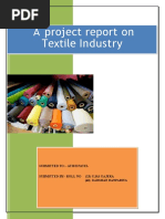 A Project Report On Textile Industry