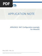 Application Note: APNUS013 NAT Configuration Example