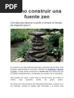 Cómo Construir Una Fuente Zen