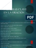 Palabras Clave en La Oración