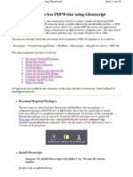 Creating A Free Pdfwriter Using Ghostscript: Download Required Packages