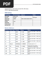 Hust H4C: HMI Setting