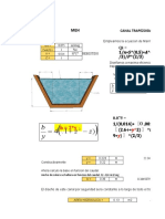 Calculo de Seccion Del Canal