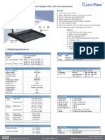 1U 17" Ultra Short Depth FHD LCD Console Drawer: Product Specifications