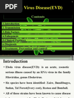 Ebola Virus Disease (EVD) : Clinical Features Diagnosis Treatment, Prevention and Control