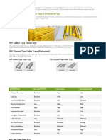 FRP / GRP Cable Trays: Ladder Type & Perforated Type