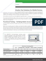 Functional and Application Test Solutions For Mobile Devices