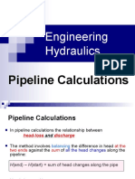 Engineering Hydraulics/Pipeline Calculations