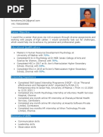 Hemalatha - HR Resume - UoM