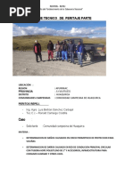 Peritaje de La Comunidad Campesina de Huaquirca Caso Destrucion de Cerco de Vicuñas y Ambientes, Red de Conduccion