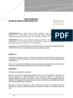 Contrato de Prestação de Serviços Referentes À Construção Civil.