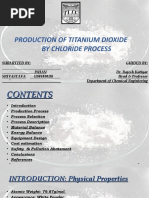 Production of Titanium Dioxide by Chloride Process