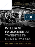 Faulkner, William - Gleeson-White, Sarah - William Faulkner at Twentieth Century-Fox - The Annotated Screenplays-Oxford University Press (2017)