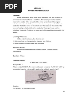 Lesson 11 Power and Efficiency: Overview