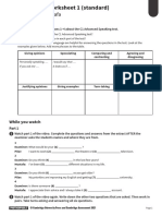 C1 Advanced Speaking Worksheet 1