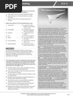 Exam Practice: Reading The Future of Transport: B2 First Part 6