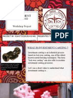 Investment Casting: Workshop Project