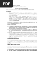 Contrato Compra Venta de Mineral