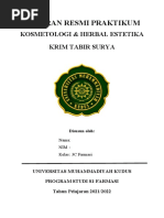 Praktikum Kosmetologi (Tabir Surya)