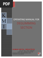 Degumming Operation Manual For So-97-16