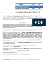 Acta Constitutiva de La Unidad Interna de Protección Civil 2022