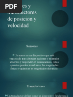 Sensores y Transductores de Posicion y Velocidad