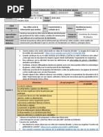 Plan de Clase Formación Cívica y Ética Segundo Grado Ficha 1 y 2