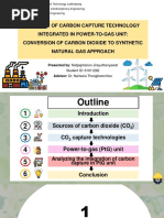 Analysis of Carbon Capture Technology Integrated in Power-To-Gas Unit: Conversion of Carbon Dioxide To Synthetic Natural Gas Approach