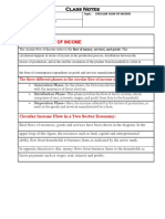 Class Notes: Circular Flow of Income