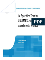 Specifica UNI-IPESL Scorrimento Viscoso