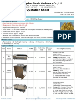 100-150kgh Semi Automatic Potato Chips Production Line - (TONDE)