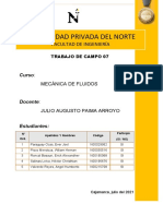 Pérdida de Energía Mecánica Por Fricción en Tuberías y Accesorios